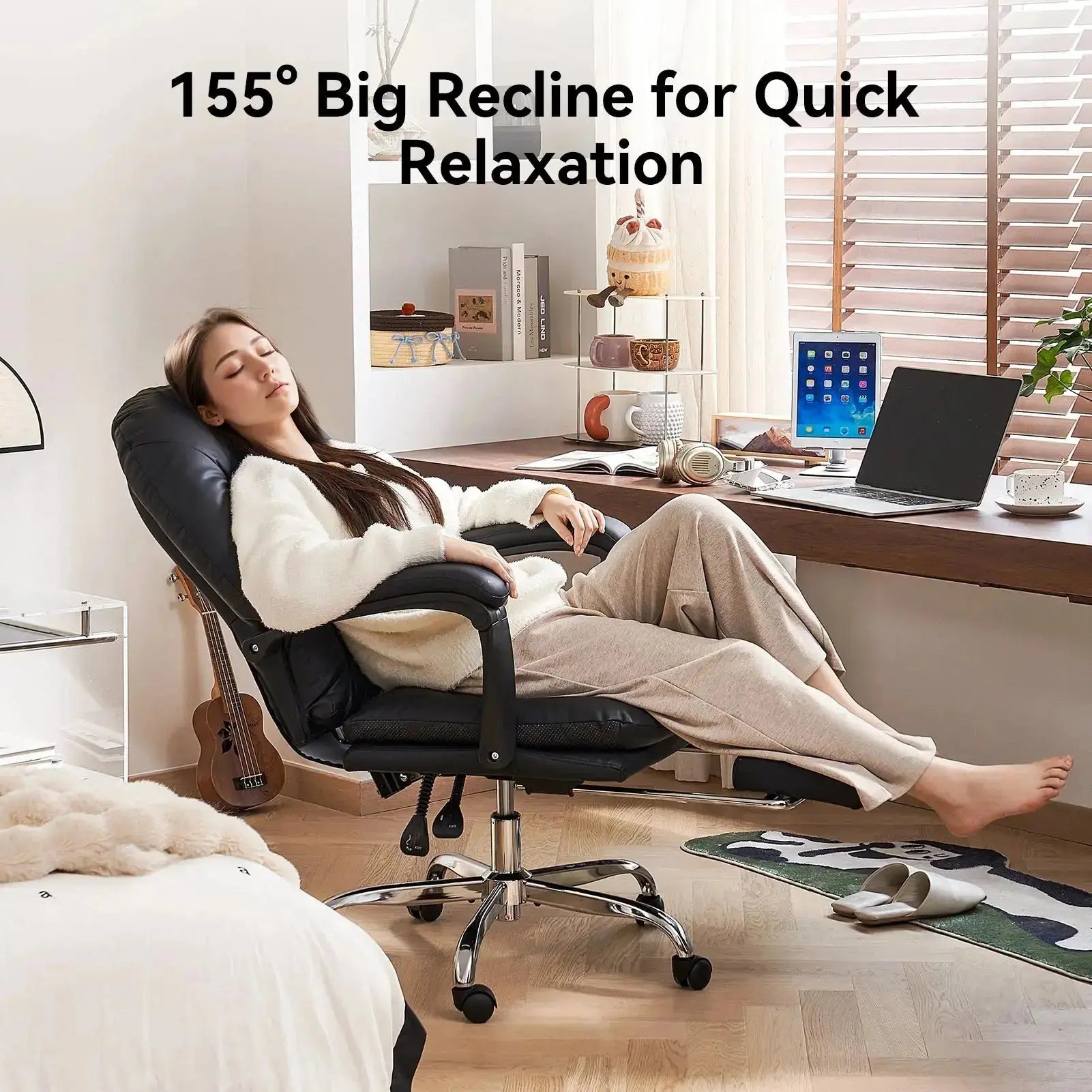 EMIAH C586 Ergonomic Ultra-Comfortable Office Chair with Foot Rest - EMIAH Store