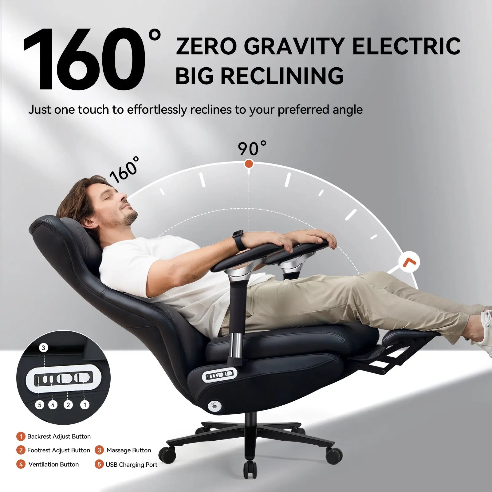 EMIAH GT100 Electric Ergonomics Leather Chair - EMIAH Store