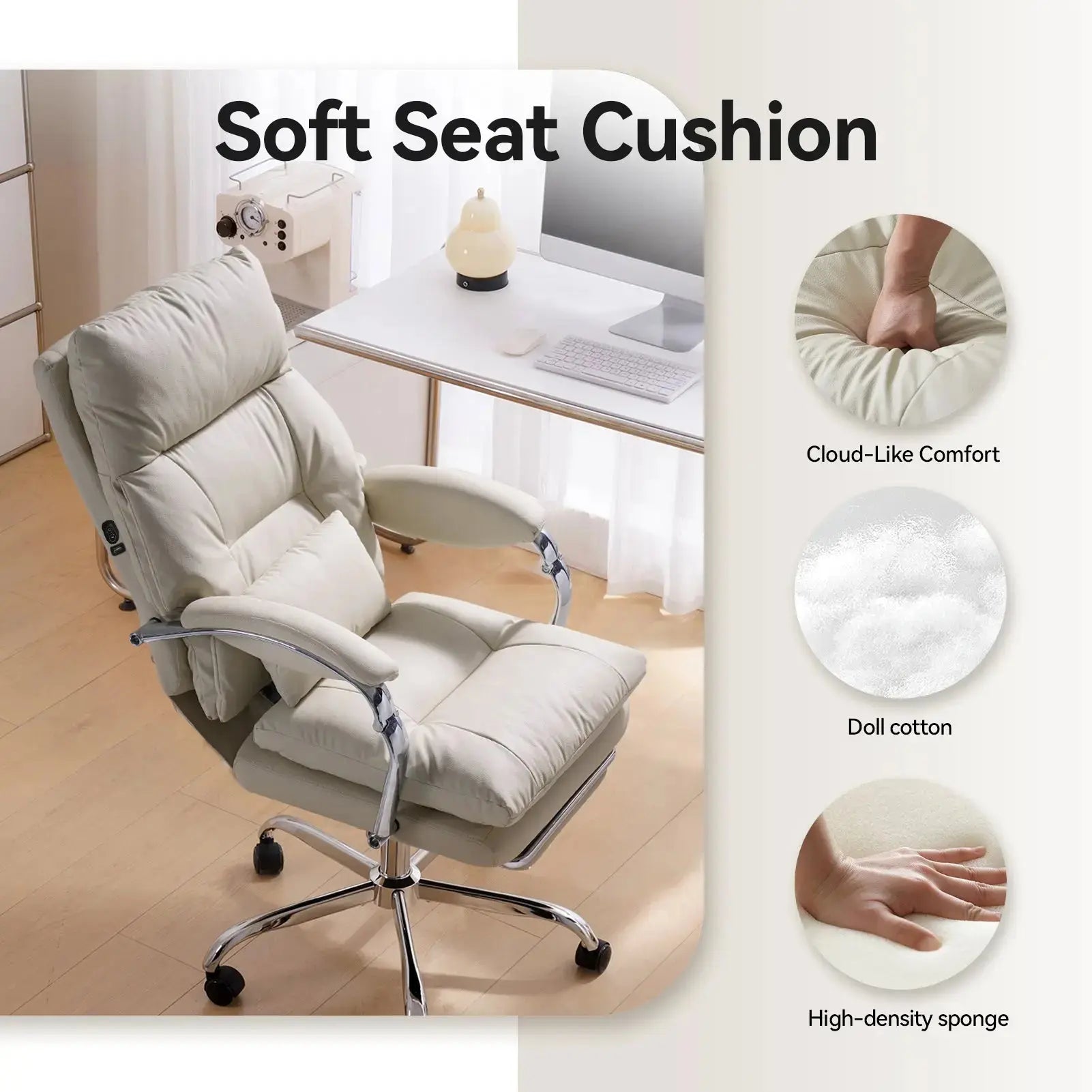 EMIAH C570 Comfortable Office Chair with Footrest - EMIAH Store