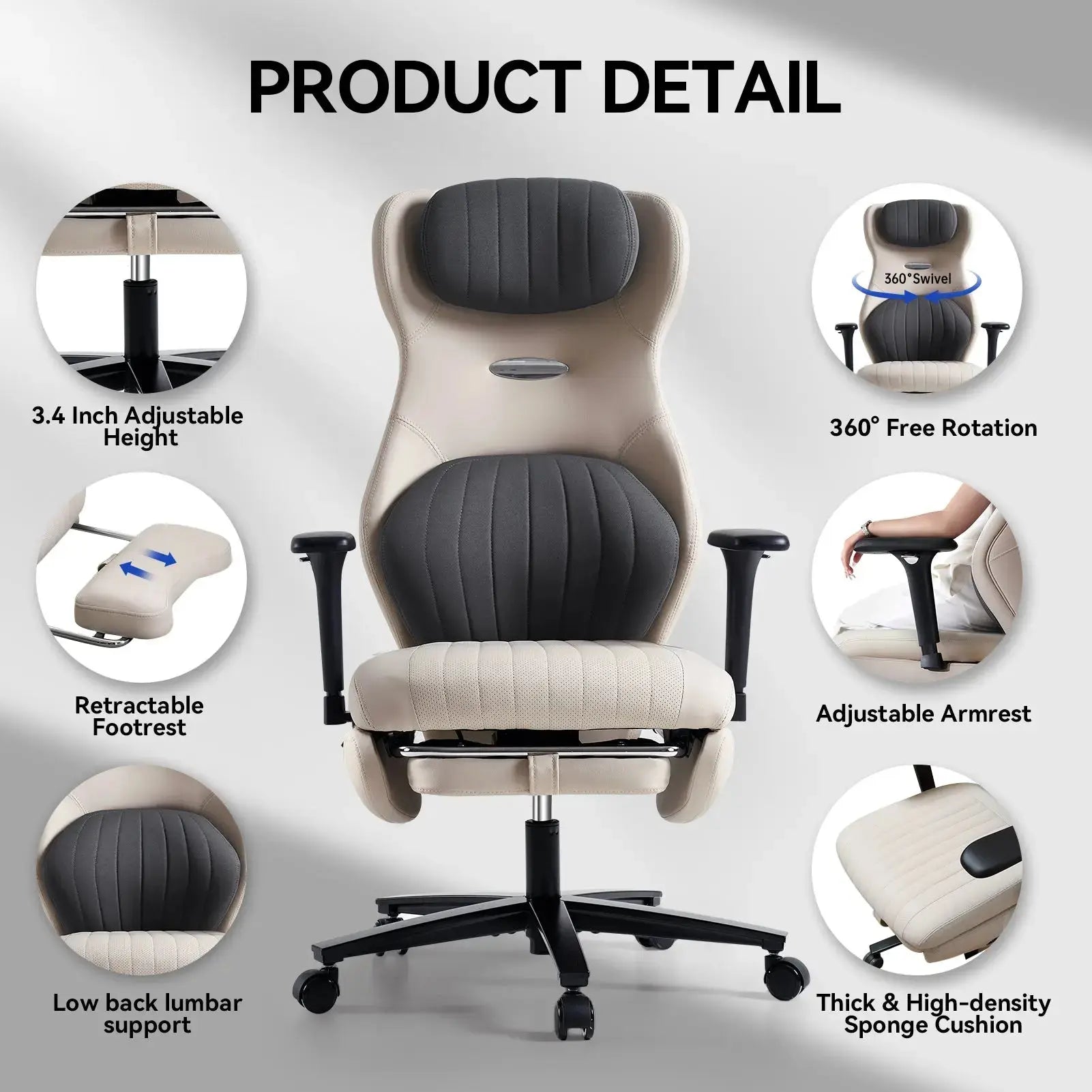 EMIAH GT100 Ergonomic Gaming Chair with Lumbar Support - EMIAH Store