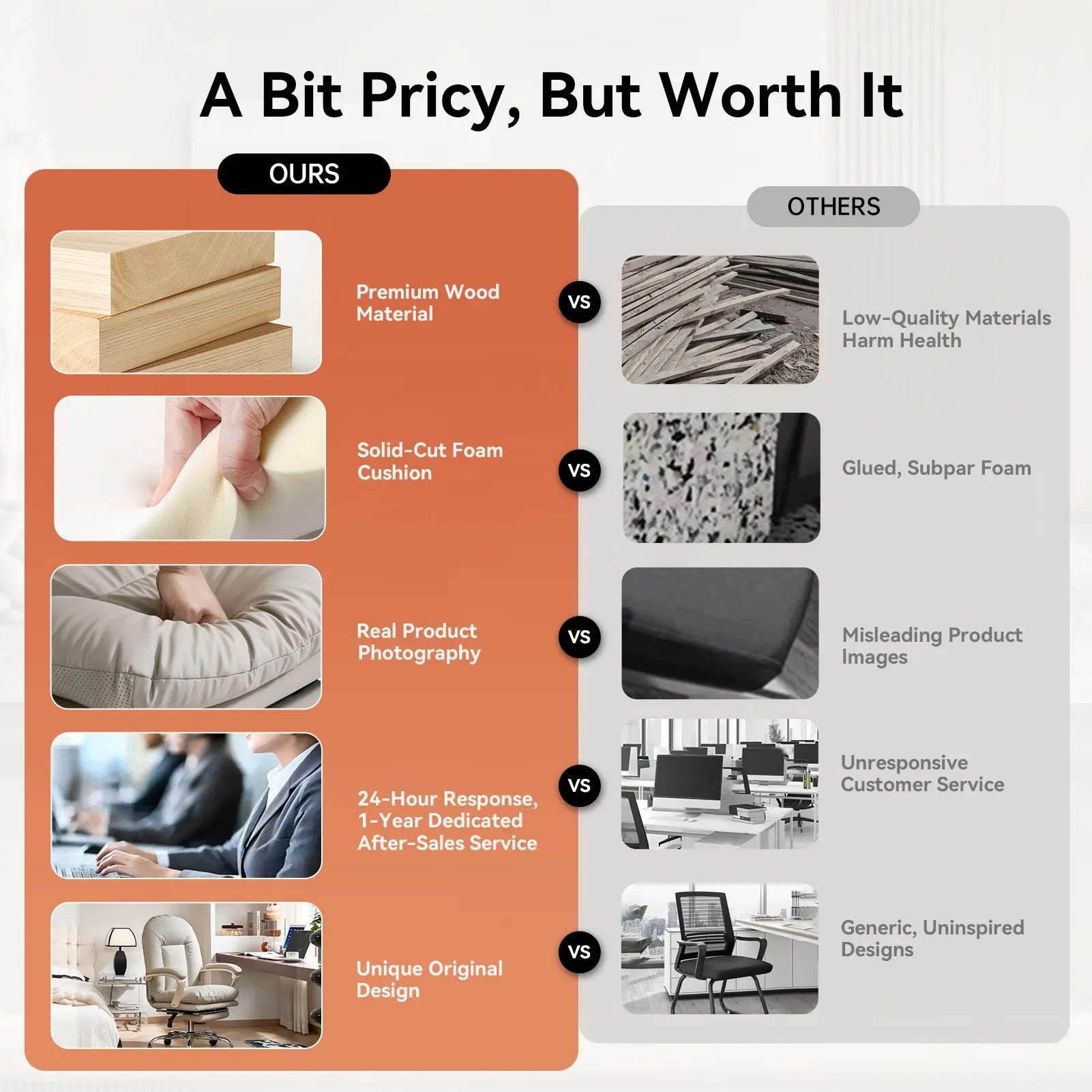 EMIAH C586 Ergonomic Ultra-Comfortable Office Chair with Foot Rest - EMIAH Store