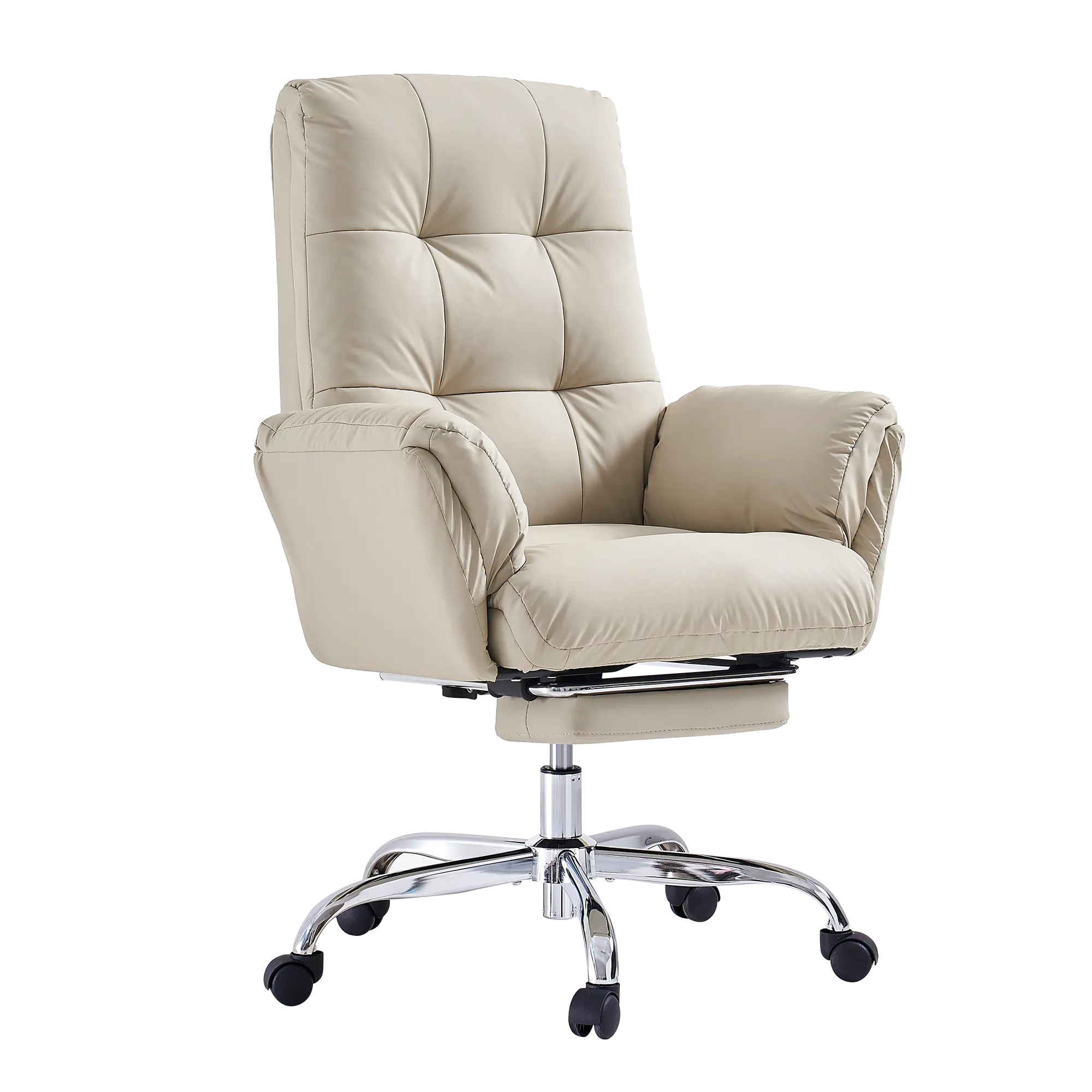 EMIAH C590 Comfy Ergonomic Office Chair with Footrest and Flip-up Arms EMIAH