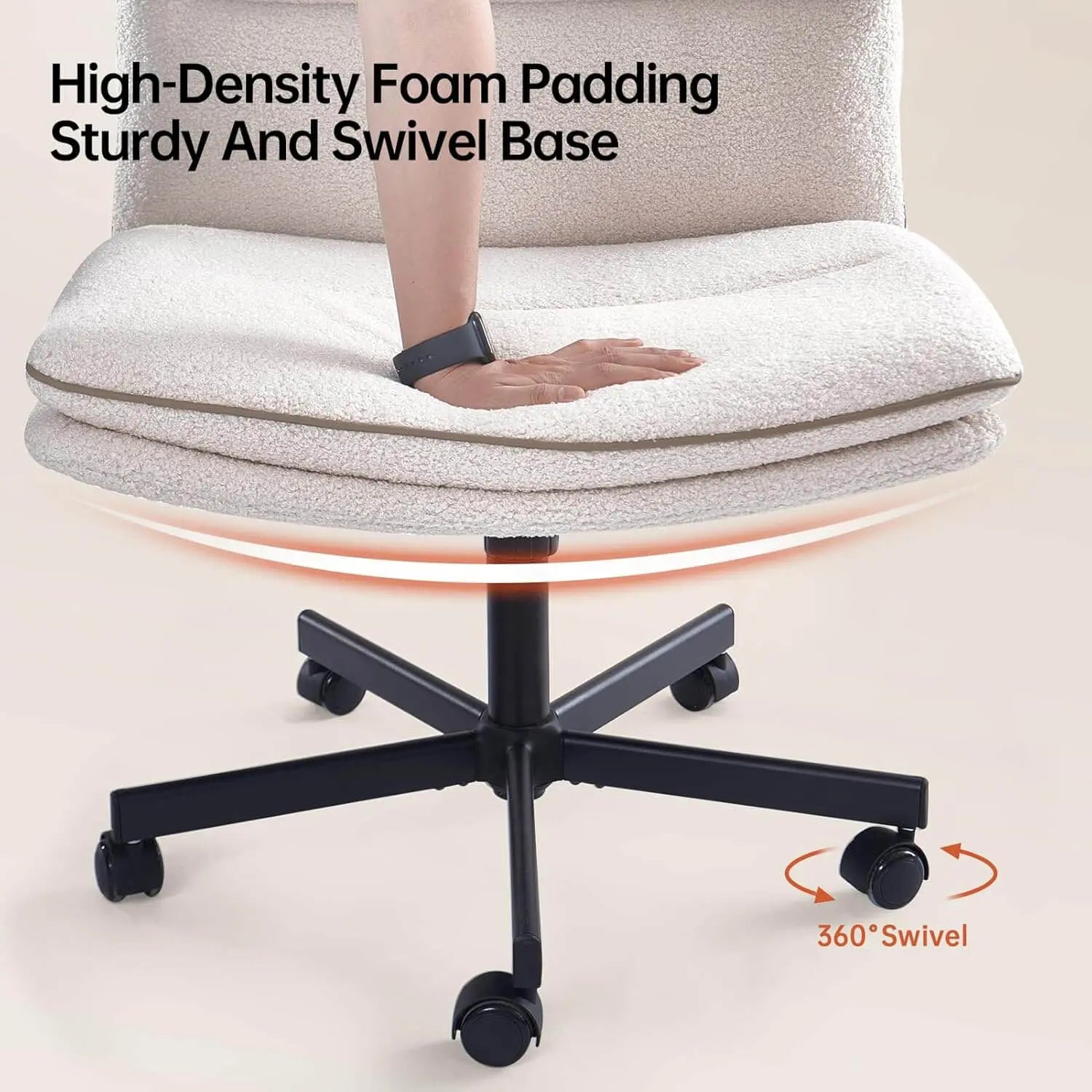 EMIAH 738 Armless Office Desk Chair EMIAH