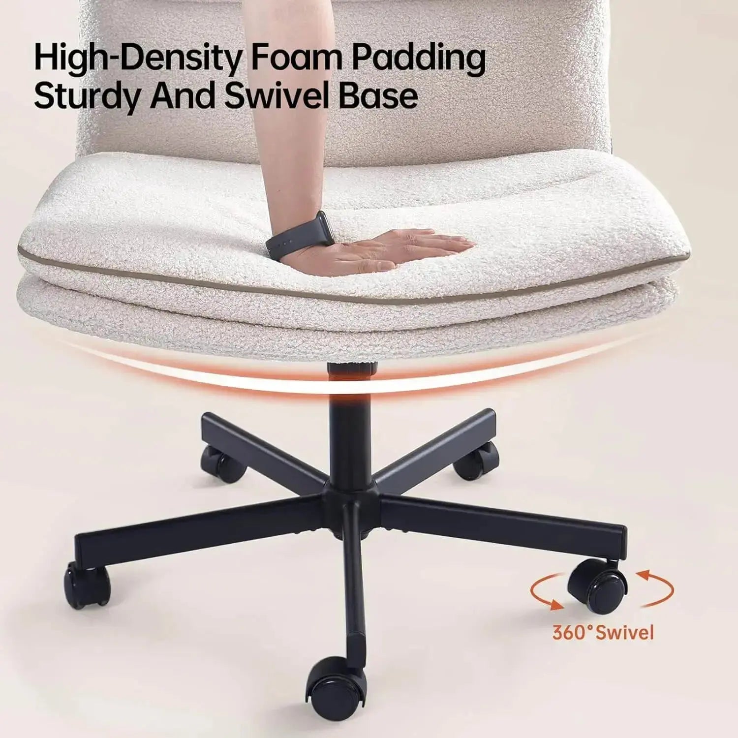 EMIAH 738 Armless Office Desk Chair EMIAH