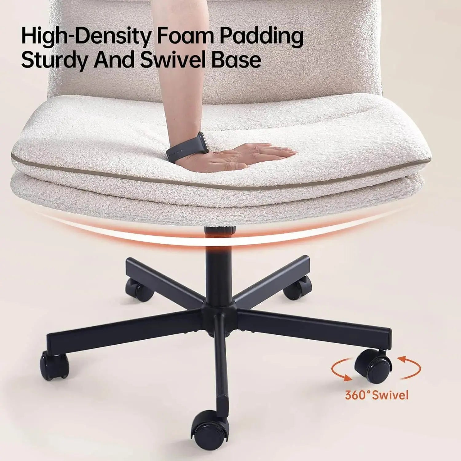 EMIAH 738 Armless Office Desk Chair EMIAH