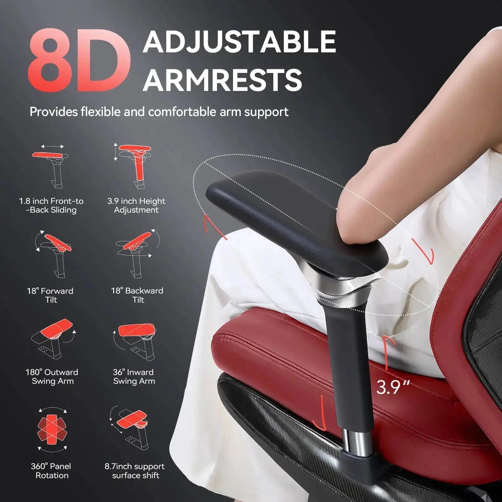 EMIAH GT100 Electric Ergonomics Leather Chair - EMIAH Store