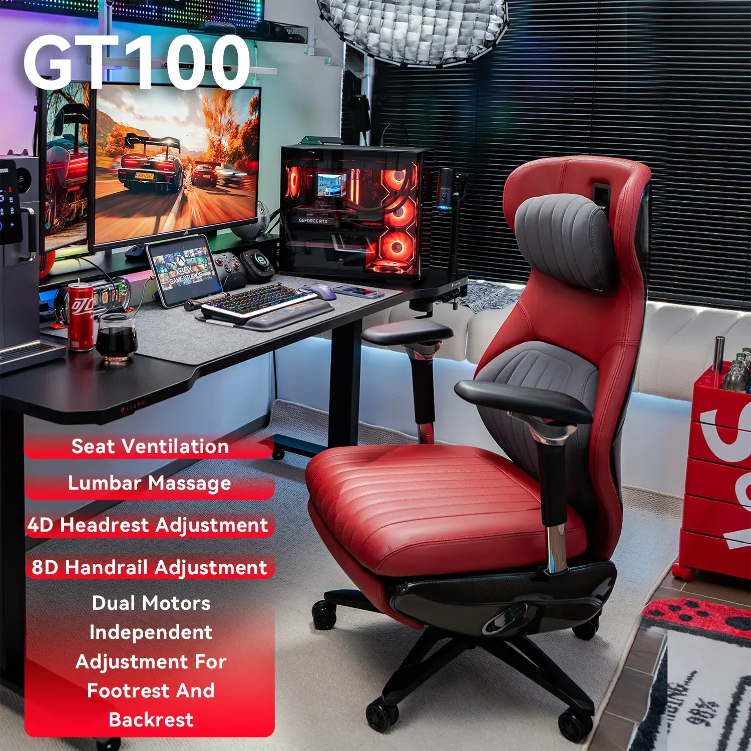 EMIAH GT100 Electric Ergonomics Leather Chair - EMIAH Store