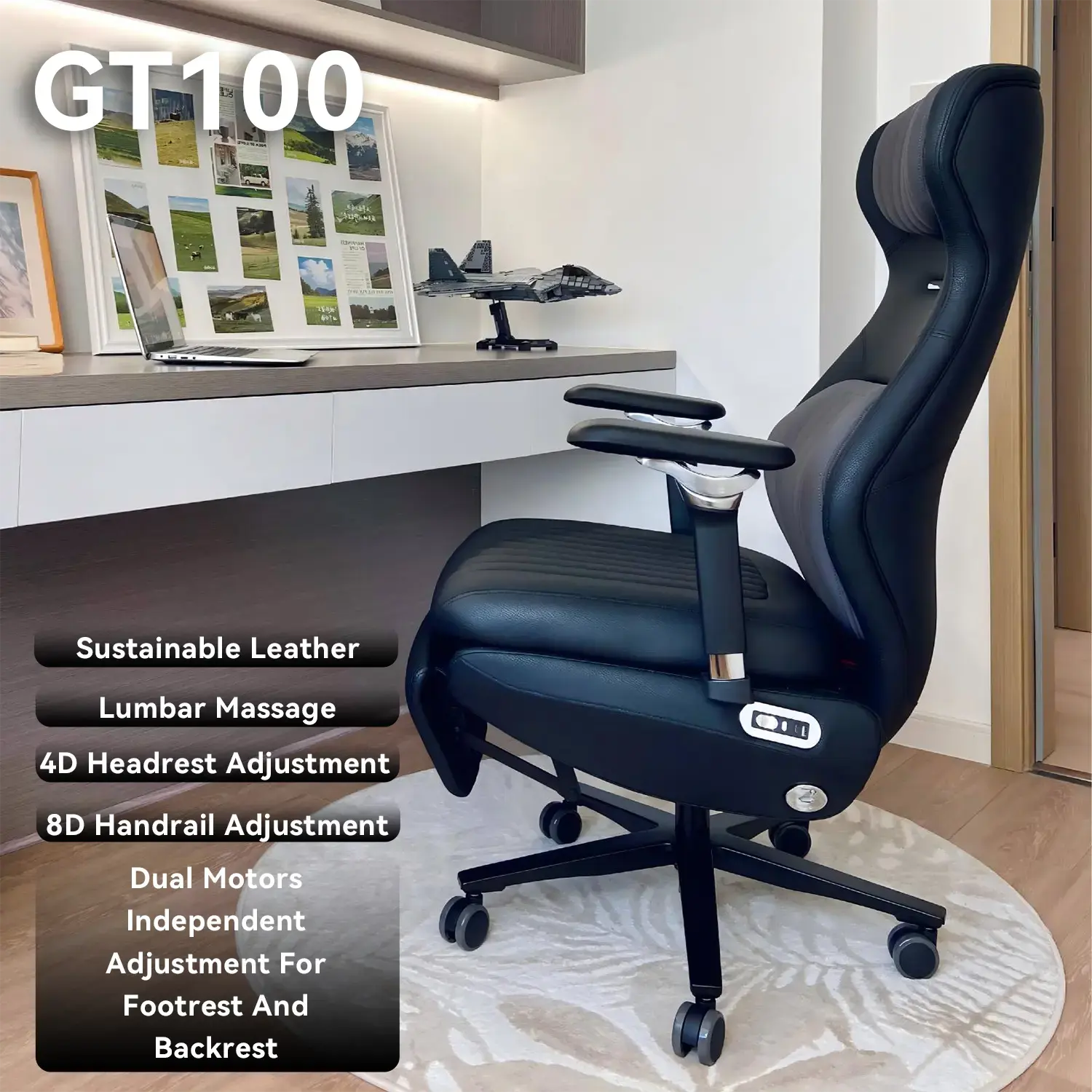 EMIAH GT100 Electric Ergonomics Leather Chair - EMIAH Store
