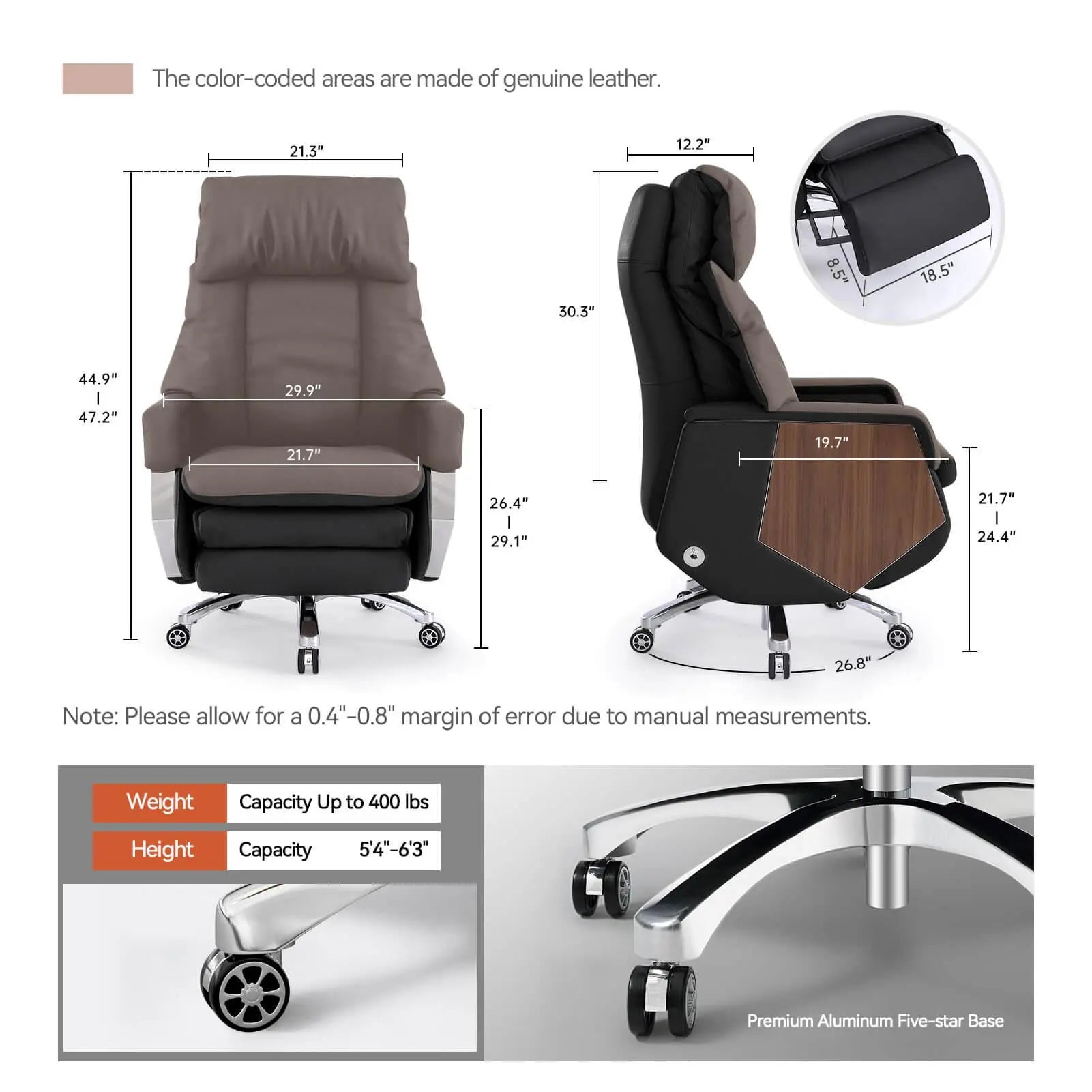 EMIAH MT032 Electric Smart Executive Office Chair EMIAH