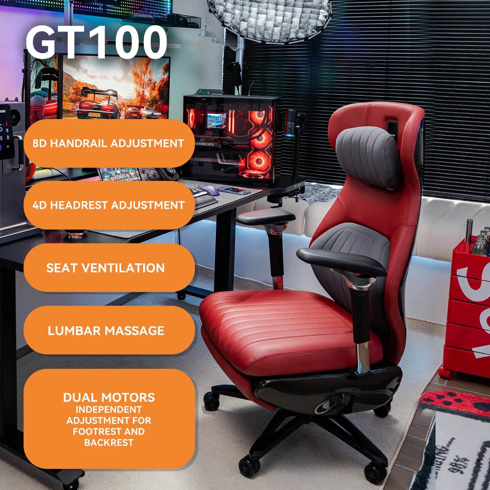 EMIAH GT100 Electric Smart Ergonomics Leather Chair EMIAH