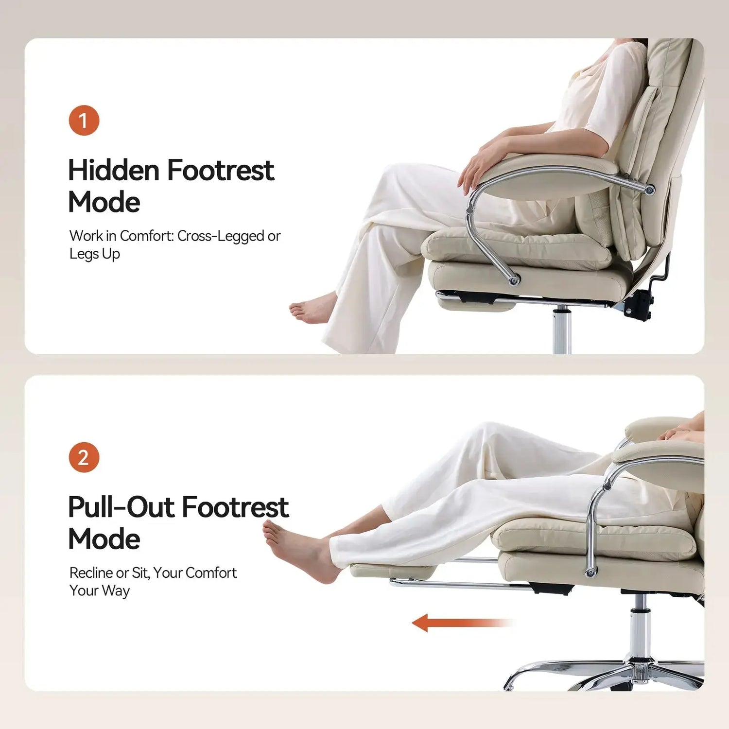 EMIAH C570 Comfortable Office Chair with Footrest - EMIAH Store 