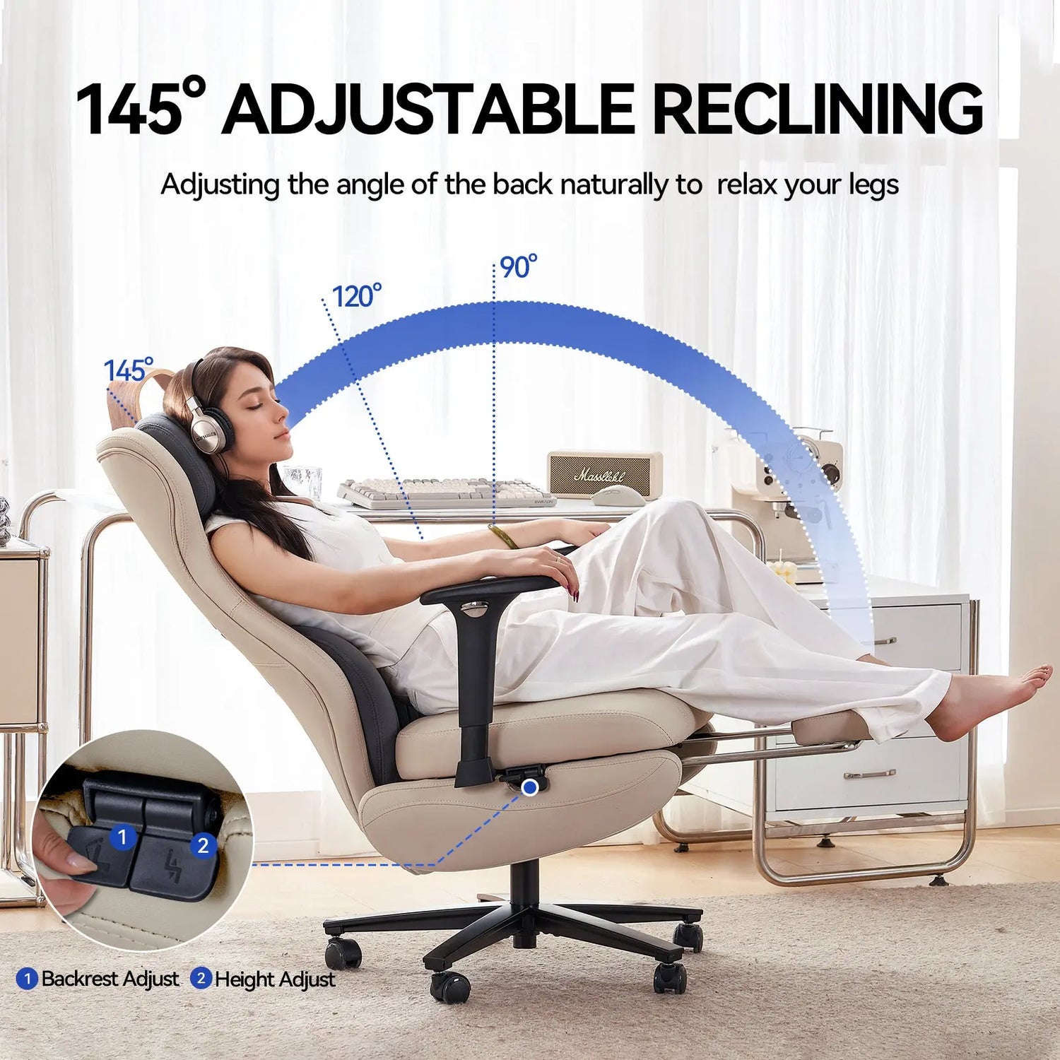 EMIAH GT100 Ergonomic Gaming Chair with Lumbar Support EMIAH