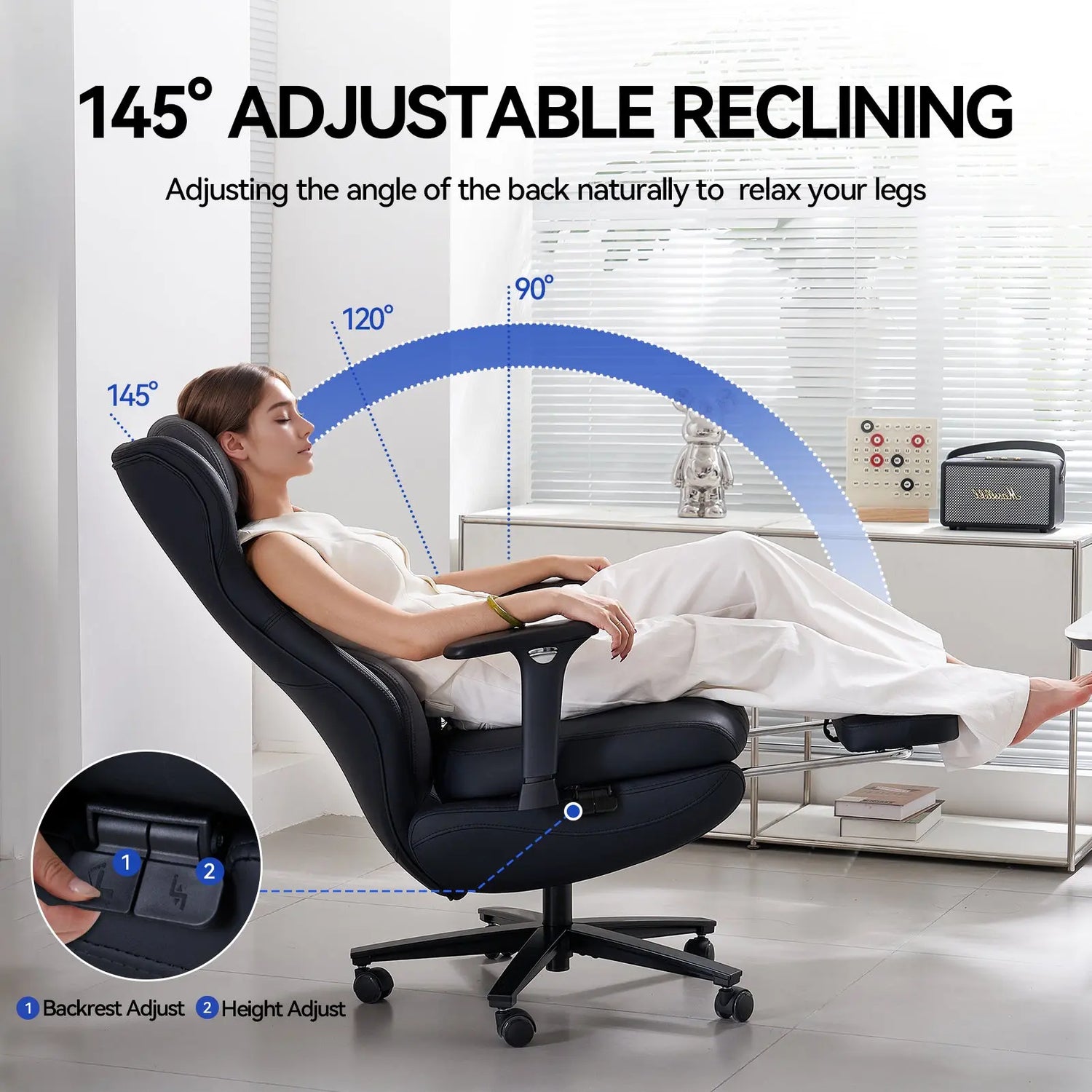 EMIAH GT100 Ergonomic Gaming Chair with Lumbar Support EMIAH