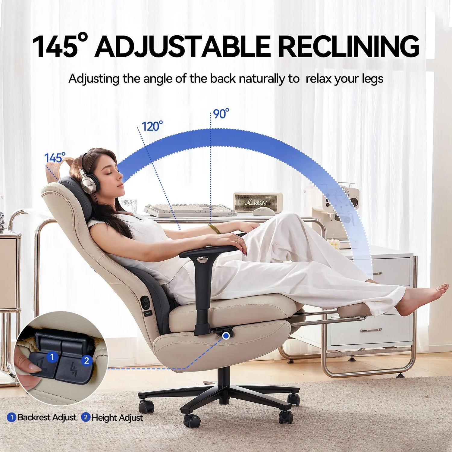 EMIAH GT100 Ergonomic Gaming Chair with Lumbar Support - EMIAH Store 