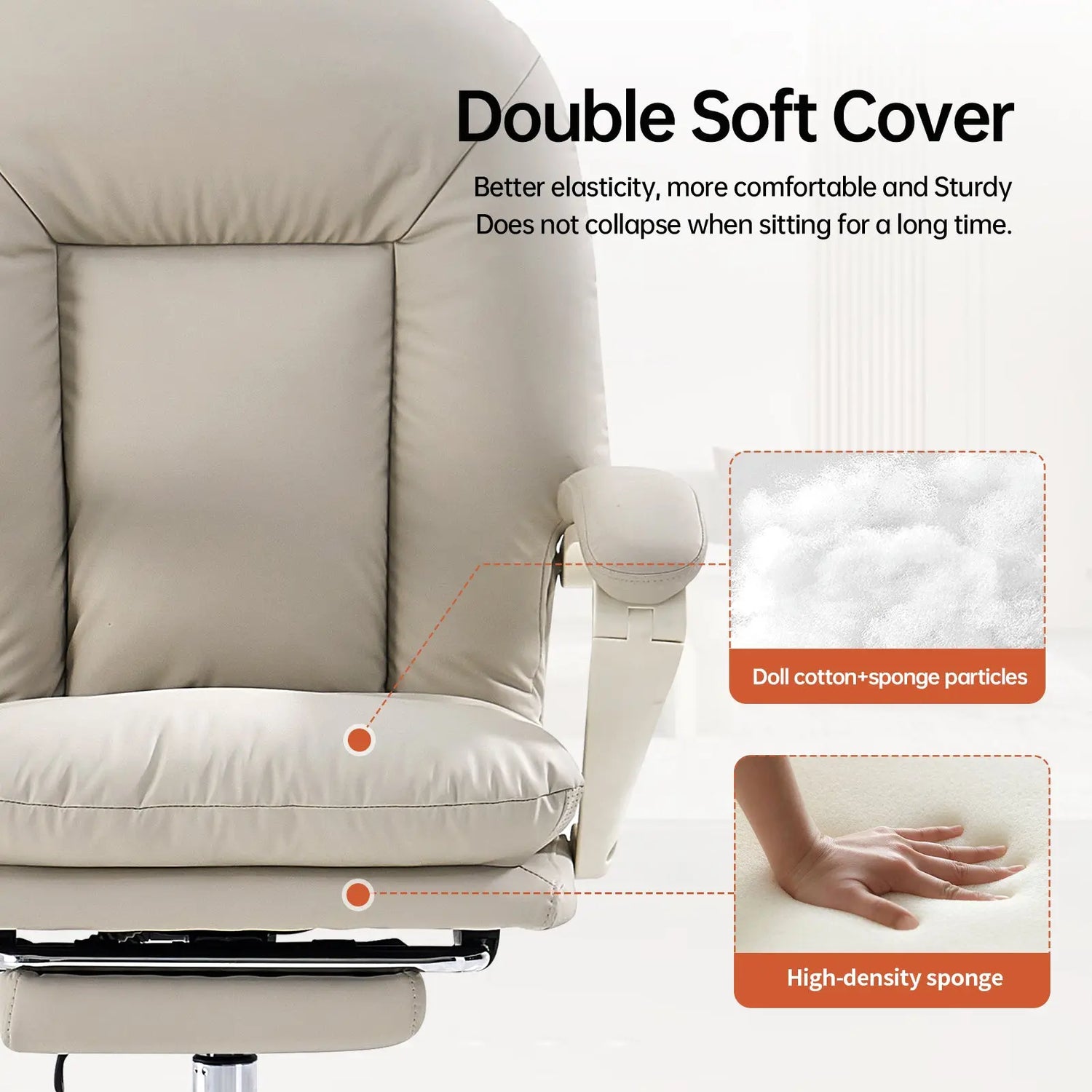 EMIAH C586 Ergonomic Ultra-Comfortable Office Chair with Foot Rest - EMIAH Store 