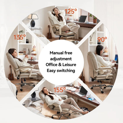 EMIAH C586 Ergonomic Ultra-Comfortable Office Chair with Foot Rest - EMIAH Store 