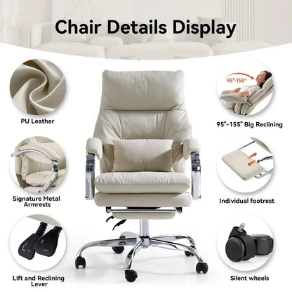 EMIAH C570 Comfortable Office Chair with Footrest - EMIAH Store 