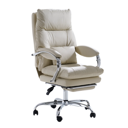 EMIAH C570 Comfortable Office Chair with Footrest Comfortable Desk Chair With Crossed Legs and Armrests EMIAH