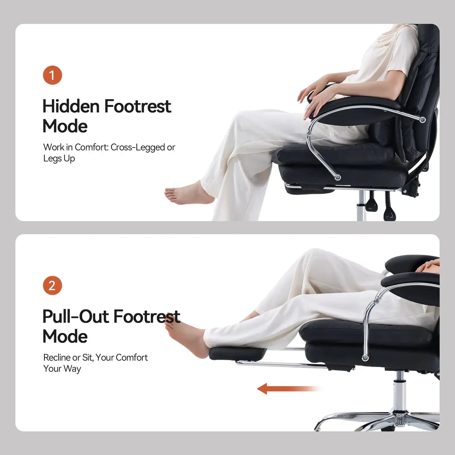 EMIAH C570 Comfortable Office Chair with Footrest - EMIAH Store 