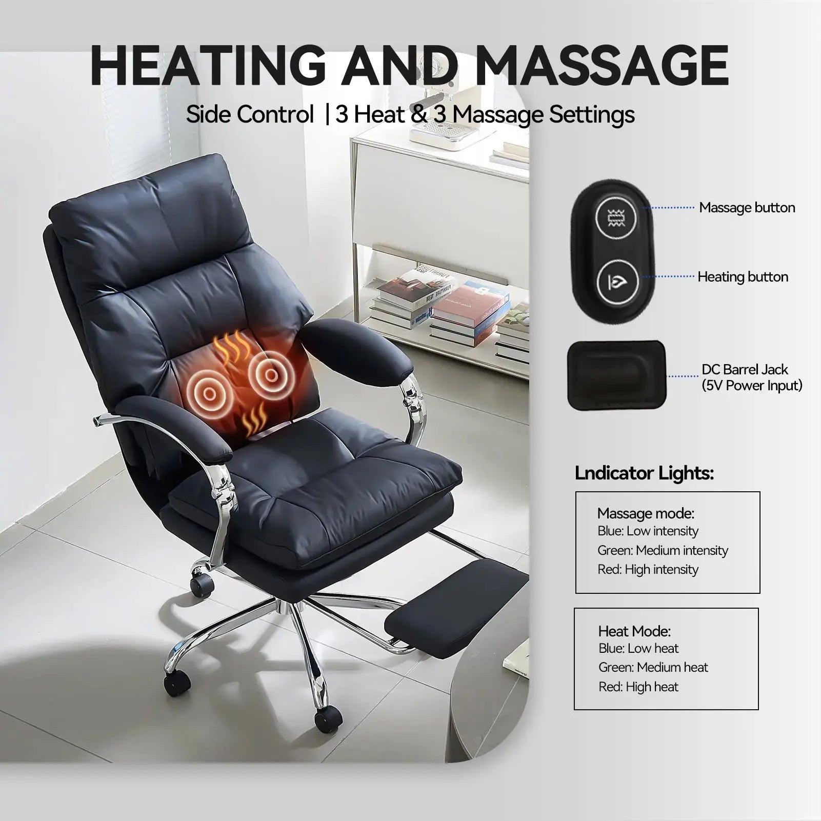 EMIAH C570 Comfortable Office Chair with Footrest - EMIAH Store 