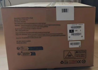 EMIAH C590 Comfy Ergonomic Office Chair with Footrest and Flip-up Arms