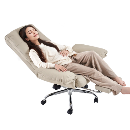 EMIAH C590 Comfy Ergonomic Office Chair with Footrest and Flip-up Arms EMIAH