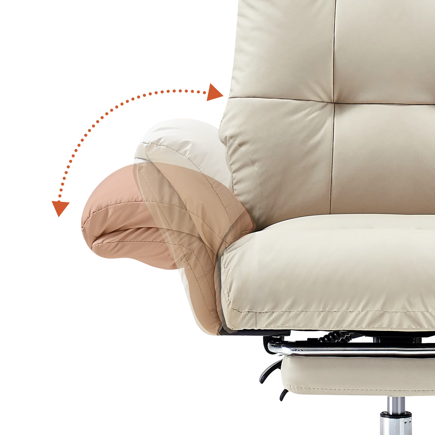 EMIAH C590 Comfy Ergonomic Office Chair with Footrest and Flip-up Arms EMIAH
