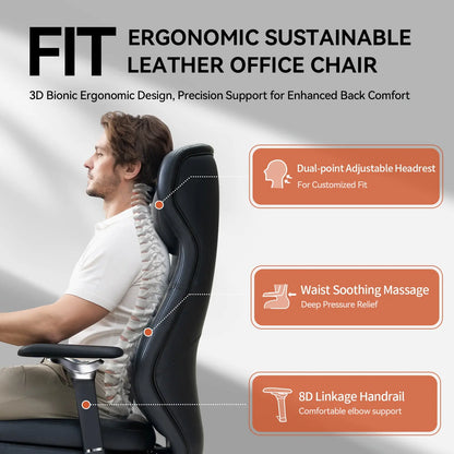 EMIAH GT100 Electric Ergonomics Leather Chair - EMIAH Store 