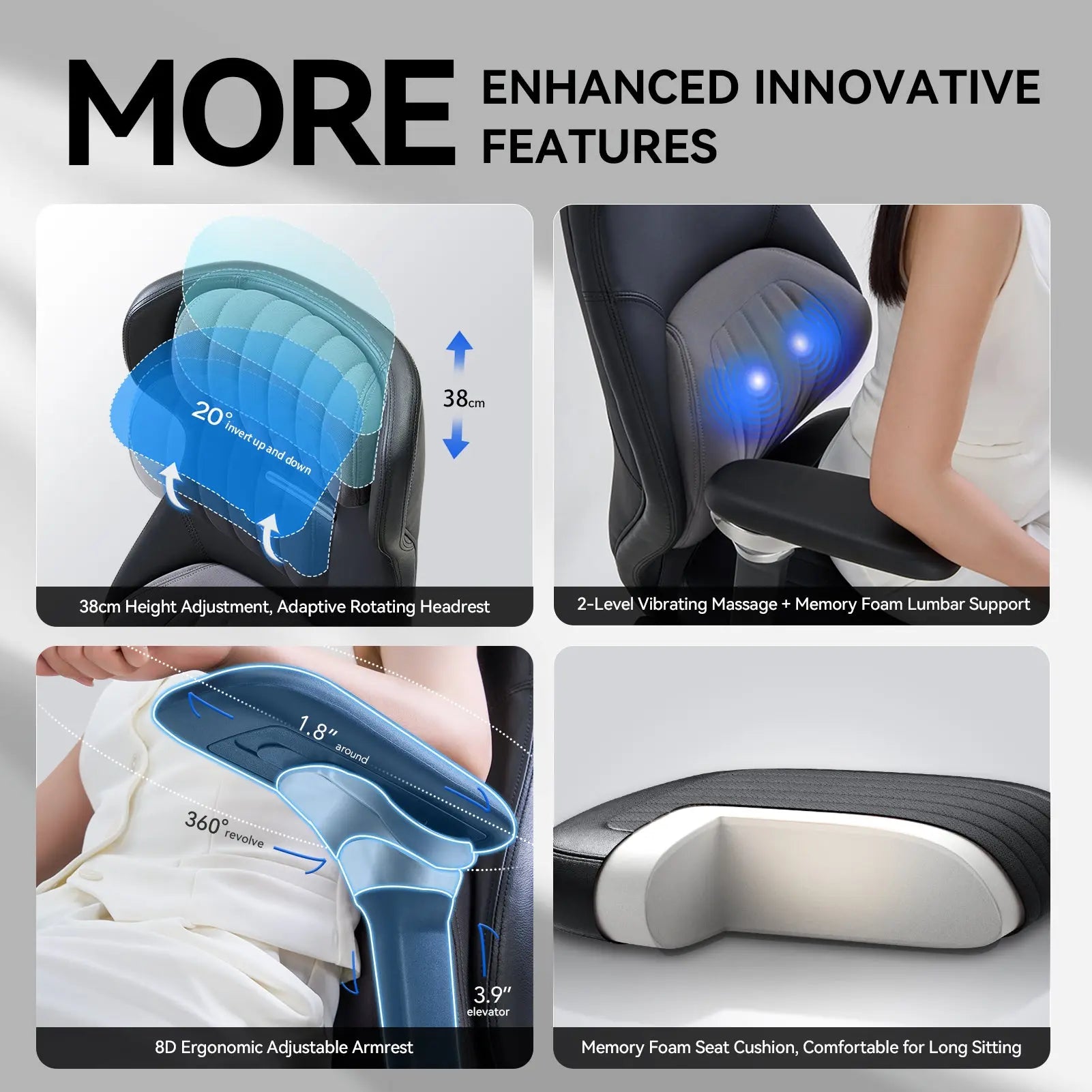 EMIAH GT100 Electric Ergonomics Leather Chair - EMIAH Store 