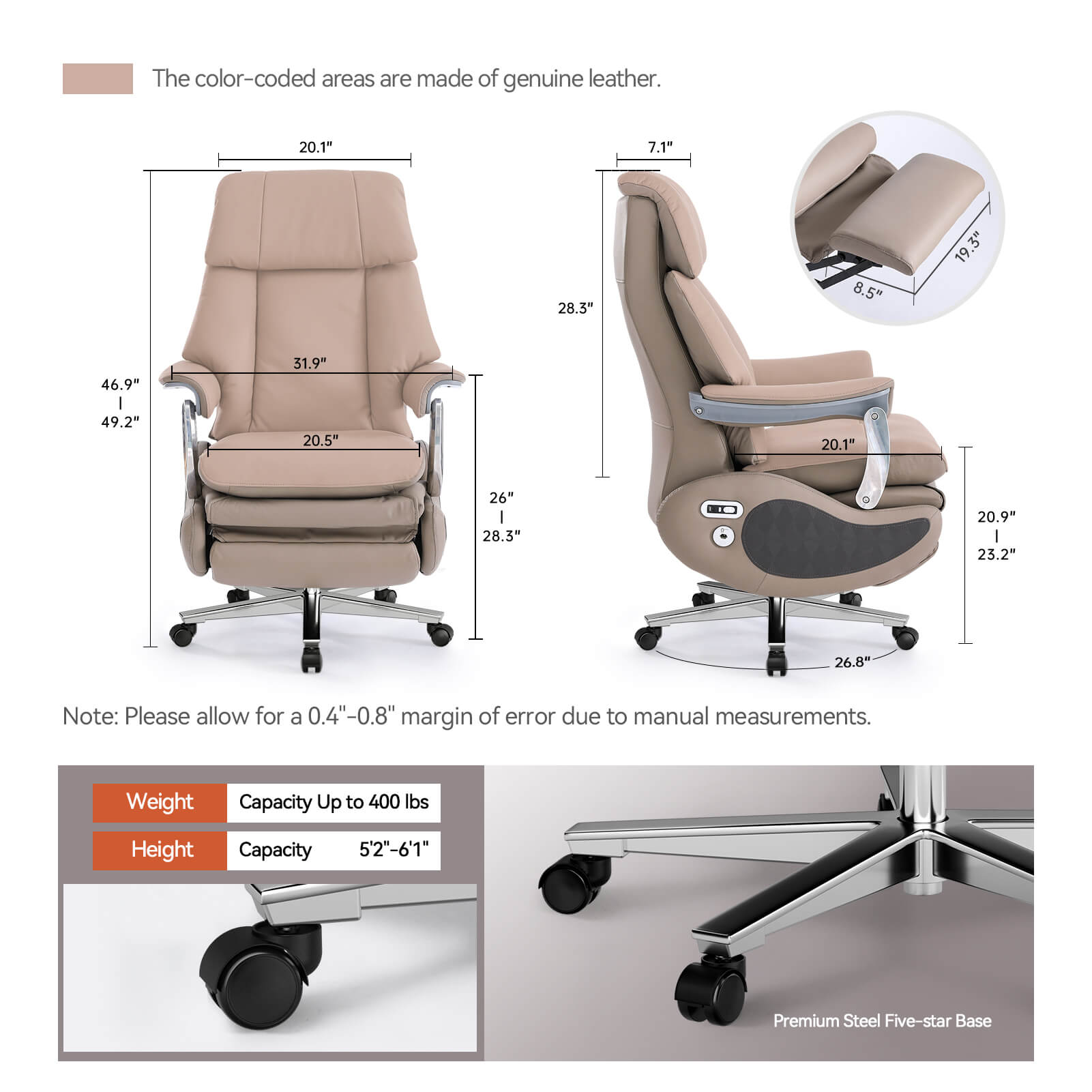 EMIAH M029 Electric Smart Executive Office Chair