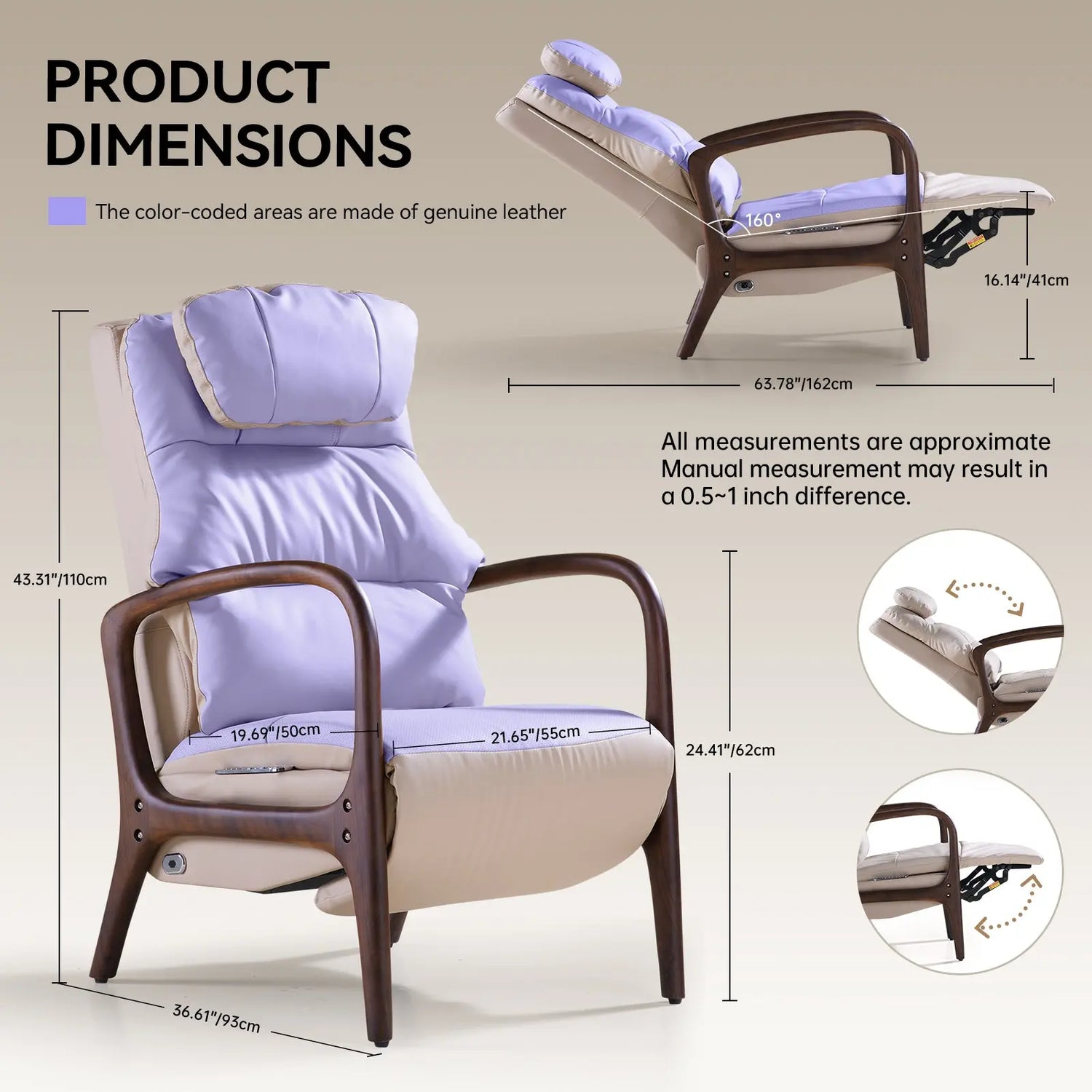 EMIAH Z655 Pro Electric Recliner EMIAH Store